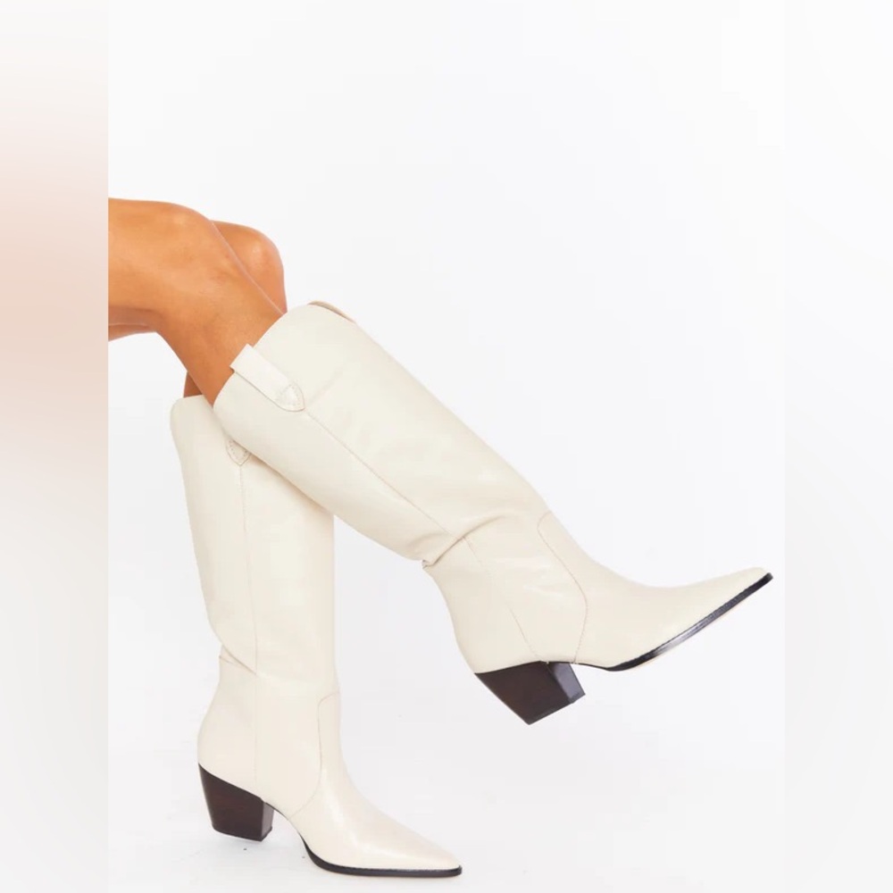 Matisse Stella western style tall boot ivory